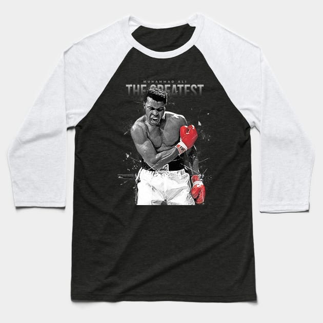 Muhammad Ali Baseball T-Shirt by Creativedy Stuff